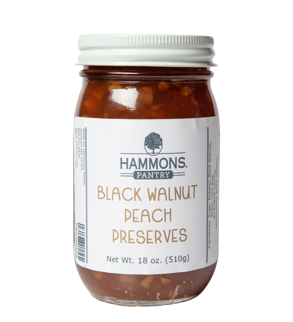 Black Walnut Peach Preserves