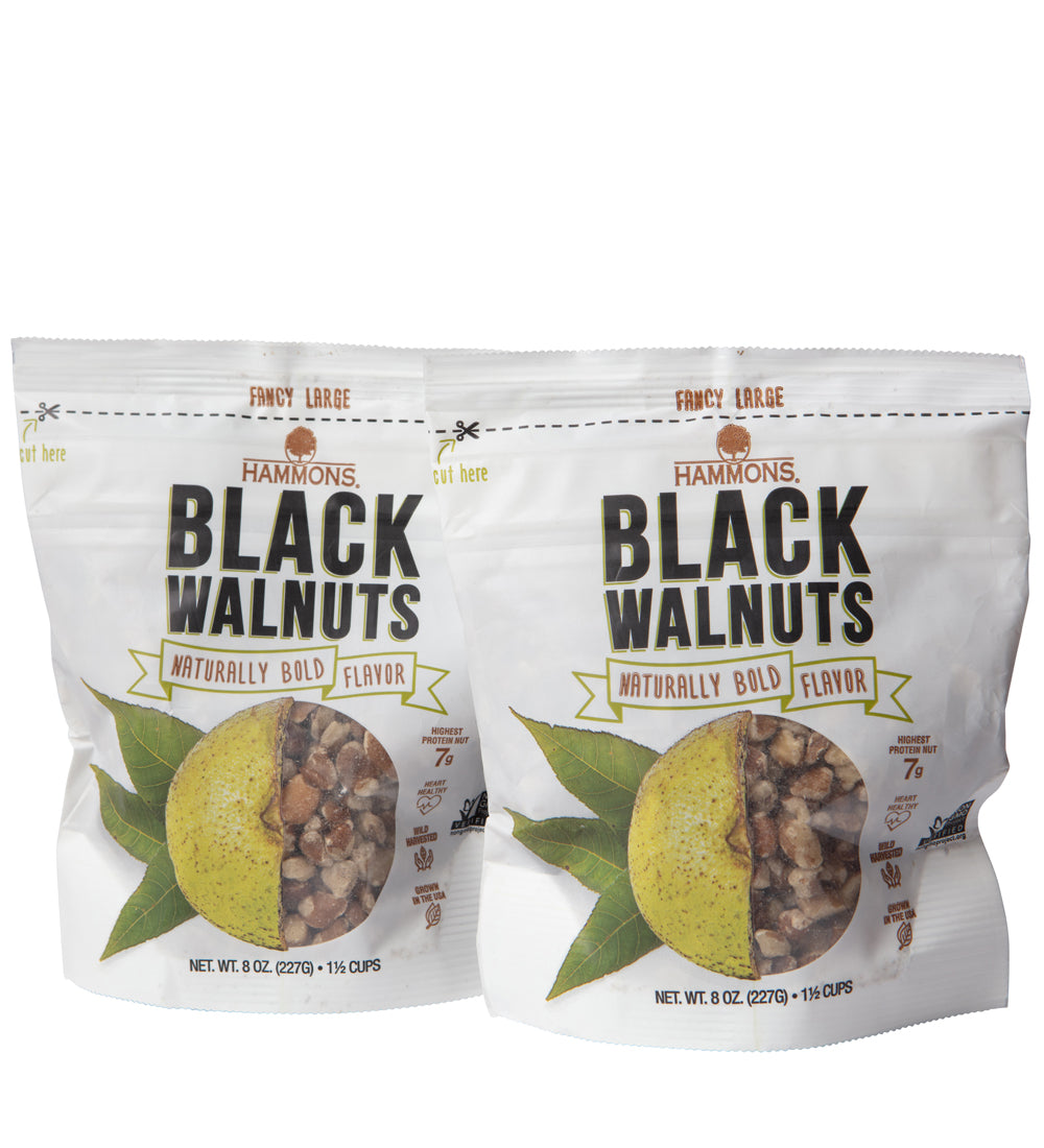 Fancy Large Black Walnut Pieces 8oz Bag - 2 Pack